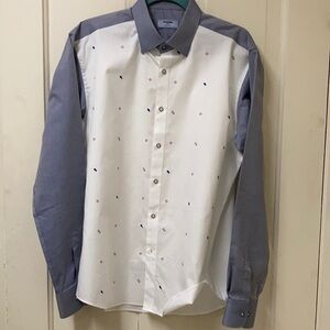 Renoma, Paris, designer shirt, slim fit, sz 52/100